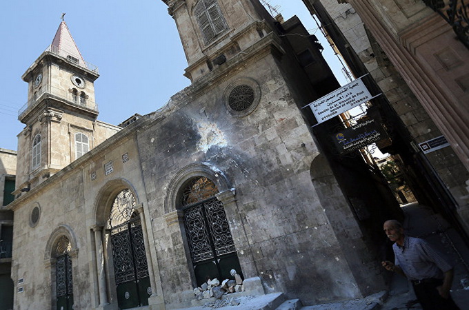 The Orthodox in Syria pray under fire