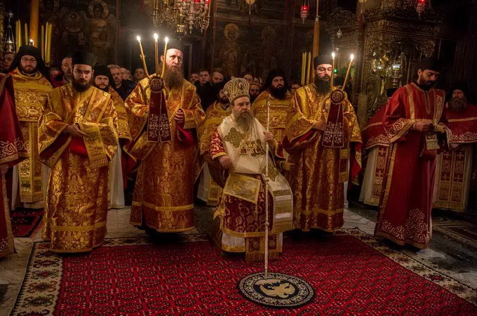 In memory of Athos Khilandar founder: night vigil and pilgrims from Orthodox countries (PHOTO, VIDEO)