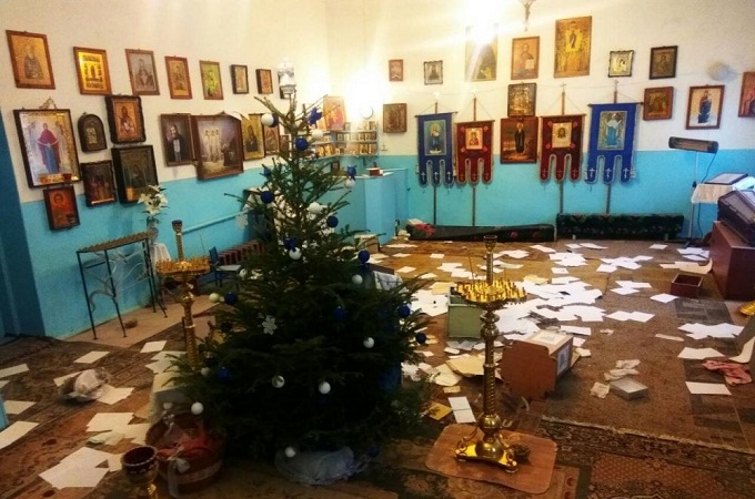В Черноморске обокрали и осквернили храм УПЦ (ВИДЕО)