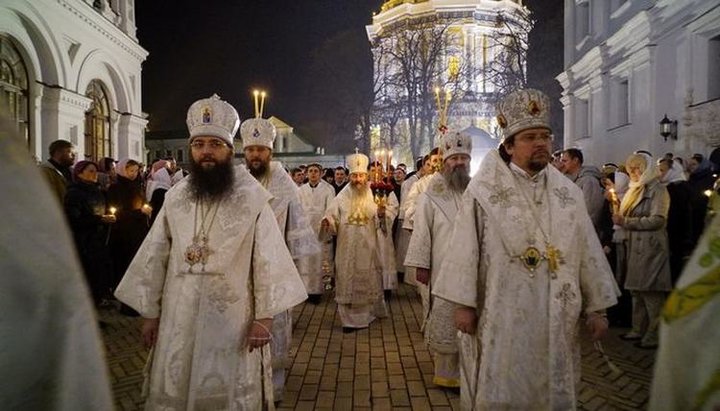 Празднование Пасхи в Киево-Печерской лавре