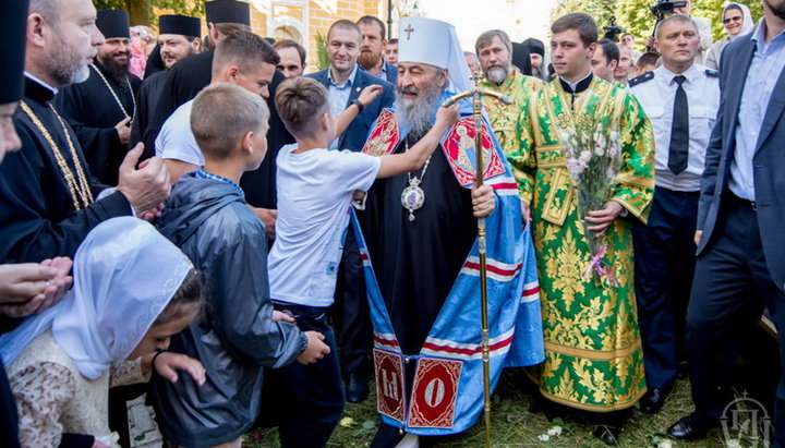 Блаженніший Митрополит Київський і всієї України Онуфрій у день свого тезоіменитства в Києво-Печерській лаврі