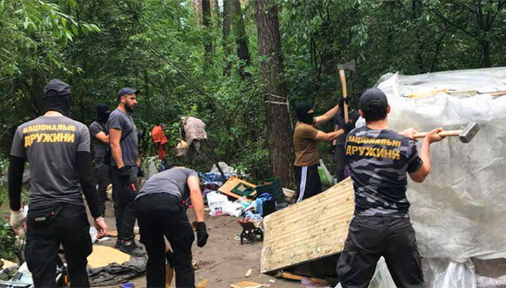 Pogrom in the Roma camp in Lvov