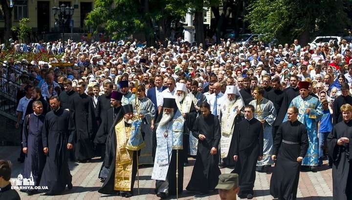 Хресний хід з Касперівською іконою Божої Матері в Одесі