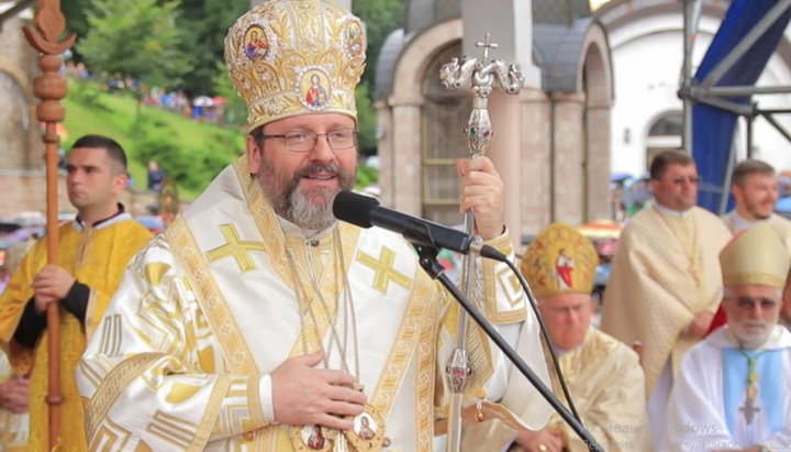 Head of UGCC Sviatoslav Shevchuk at the UGCC pilgrimage in Zarvanitsa