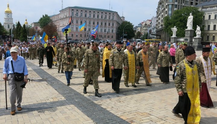 “Religious procession” of the UOC-KP in Kiev in 2017