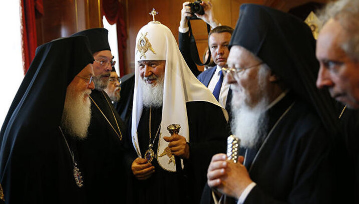 The meeting of the Constantinople and Moscow Patriarchs in Istanbul