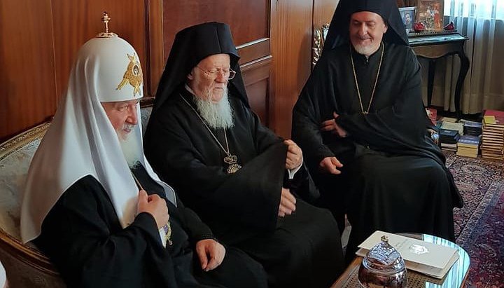 Meeting of Patriarch Kirill and Patriarch Bartholomew in Istanbul