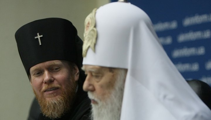 Spokesman of the UOC KP Eustartiy Zoria and Filaret Denisenko