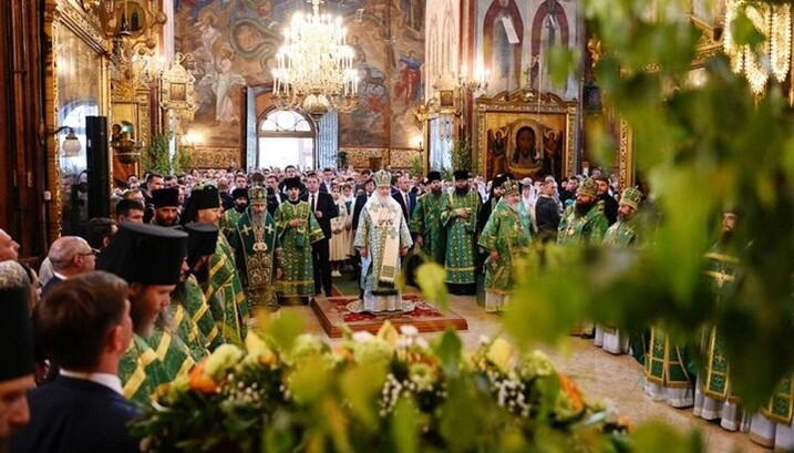 Праздничное богослужение в Троице-Сергиевой лавре, 16.06.19. Фото: patriarchia.ru