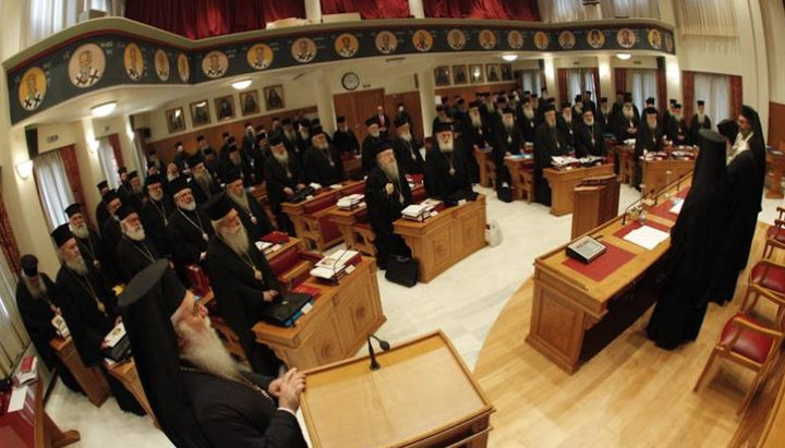 The session of the Holy Synod of the Greek Church. Photo: Romfea