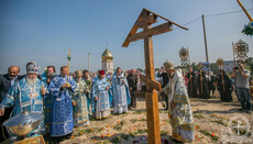 Керуючий справами УПЦ звершив закладку храму в монастирі на Рівненщині