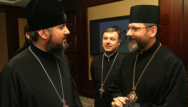 Epiphany Dumenko and Sviatoslav Shevchuk. Photo: news.ugcc.ua