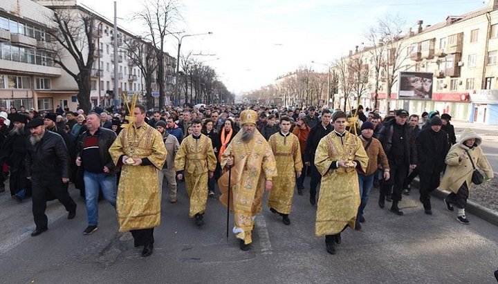 Хресна хода в Запоріжжі. Фото: Запорізька єпархія