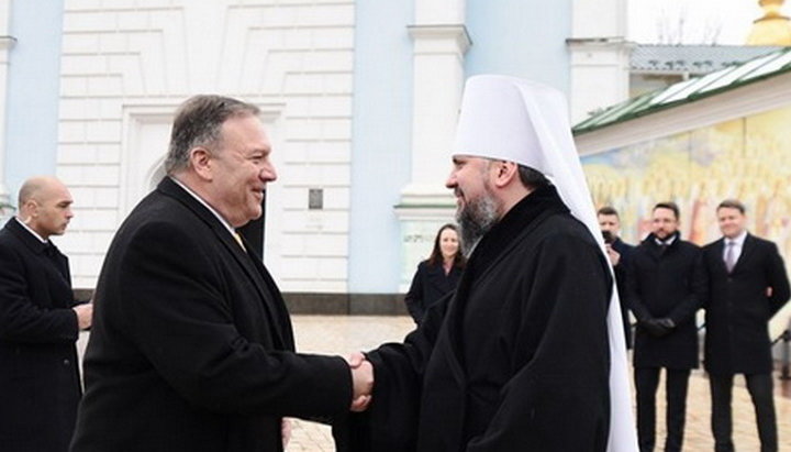 Meeting of US Secretary of State Mike Pompeo with Metropolitan Epiphany. Photo: tsn.ua