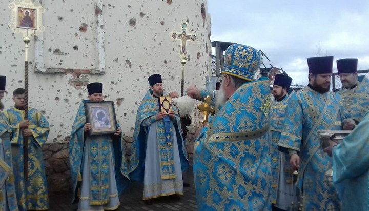 Відроджуваний Іверський монастир в Донецьку відзначив престольне свято. Фото: donetsk.church.ua