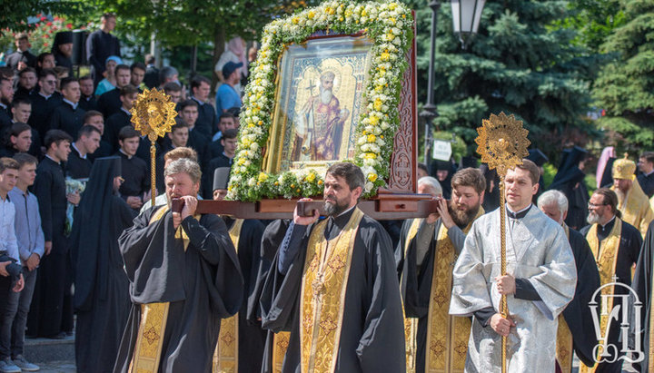 Святкування Дня Хрещення Русі в Києво-Печерській лаврі. Фото: УПЦ