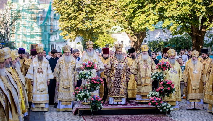 В УПЦ молитовно відзначили шосту річницю інтронізації Предстоятеля. Фото: facebook.com/V.D.Kotsaba