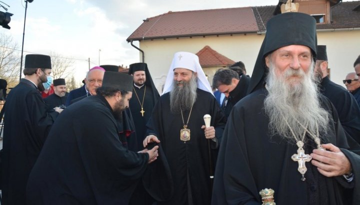 Патріарх Порфирій під час першого пастирського візиту в Хорватію. Фото: spc.rs