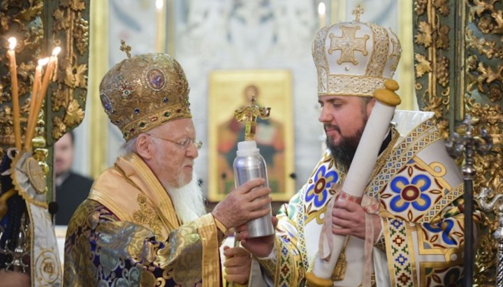 The head of Phanar and Epiphany Dumenko. Photo: pravda.com.ua