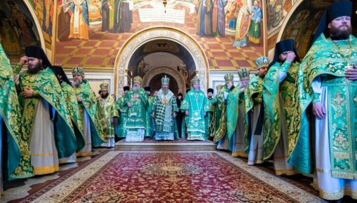 Блаженніший Митрополит Онуфрій очолив Божественну літургію у Києво-Печерській лаврі. Фото: news.church.ua