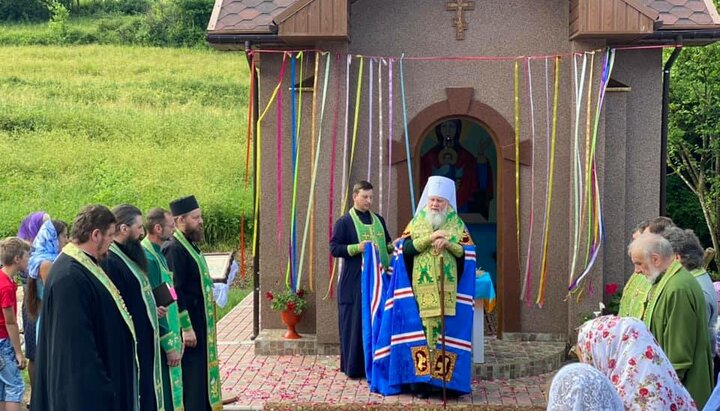 Митрополит Феодор під час освячення каплиці на честь ікони Божої Матері «Невипивана Чаша». Фото: m-church.org.ua