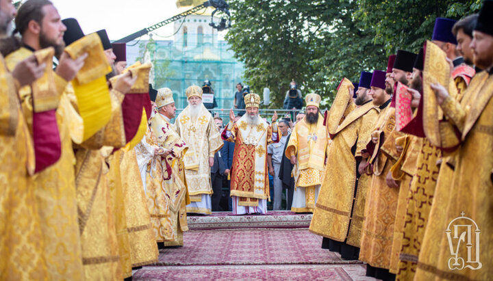 Праздничная литургия в Киево-Печерской лавре, 28.07.21. Фото: news.church.ua