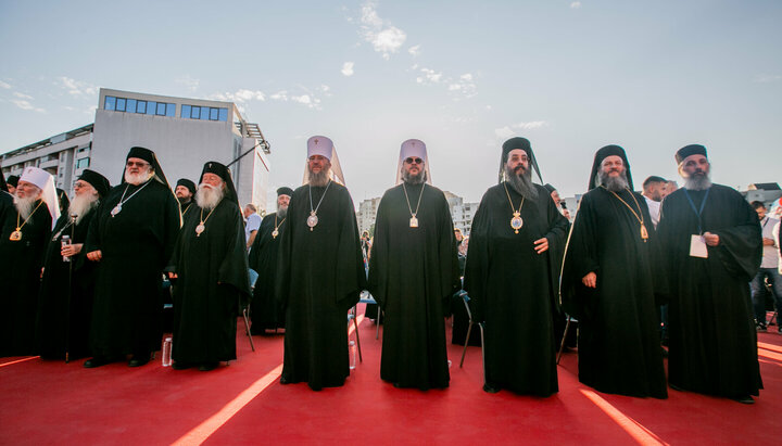 Делегация УПЦ на богослужении в Подгорице. Фото: facebook.com/MitropolitAntoniy