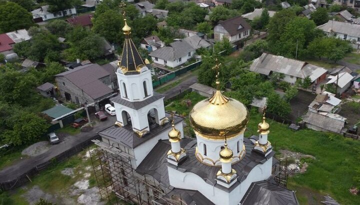 Строящийся храм УПЦ в Белозерском Донецкой епархии. Фото: bf-favor.org