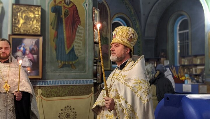 Протоієрей Василій Балан. Фото: скріншот відео facebook-сторінки Храм Різдва Пресвятої Богородиці