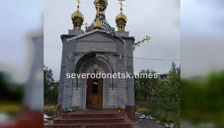 Храм у лікарняному містечку Сєвєродонецька знову постраждав від обстрілів