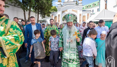 Блаженнейший возглавил литургию в честь Антония Печерского в киевской Лавре