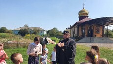 На Успение в Георгиевском храме Здолбунова прошел детский крестный ход