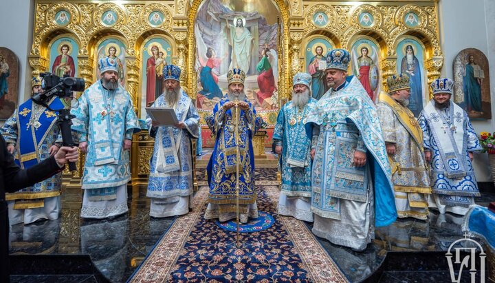 Блаженнейший возглавил литургию в Благовещенском храме Святошина. Фото: news.church.ua