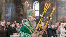 В праздник Собора Киево-Печерских преподобных Митрополит Онуфрий молился в Лавре (ФОТО)