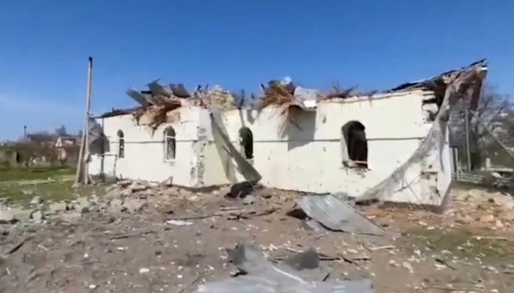 Руїни храму УПЦ у с. Кізомис Херсонської області. Фото: pravoslavie.ks.ua