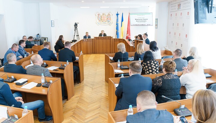 A meeting of the Vinnytsia City Council. Photo: vmr.gov.ua