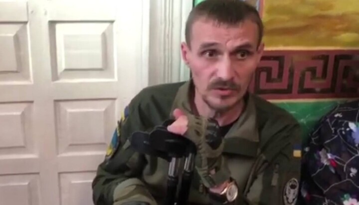 Воїн ЗСУ Іван Валевський. Фото: скріншот відео Telegram-каналу «Дозор на "Першому Козацькому"»