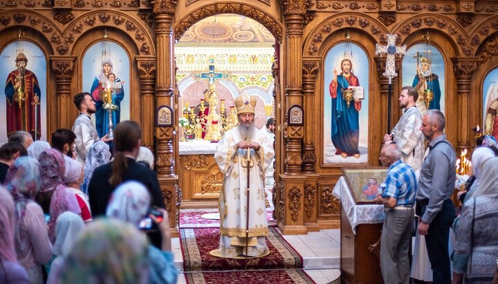 ლიტურგია მოციქულთა თანასწორი პრინცესა ოლგას სახელობის საკათედრო ტაძარში. ფოტო: news.church.ua