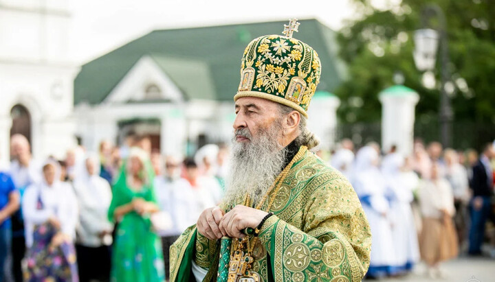 Предстоятель УПЦ на літургії у свято преподобного Антонія Печерського. Фото: news.church.ua