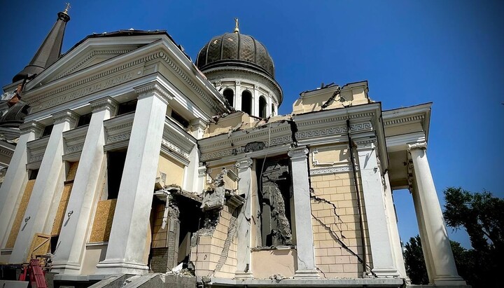 The Transfiguration Cathedral of the UOC in Odesa. Photo: t.me/odesacityofficial