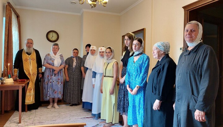 An evening service in the sealed building of the Lavra. Photo: Telegram channel ‘Lavra Now”