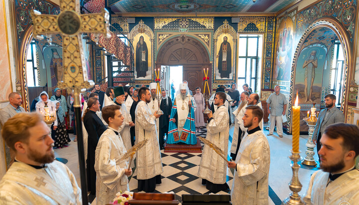 A liturgy at the Kyiv-Pechersk Lavra on Ukraine's Independence Day. Photo: news.church.ua