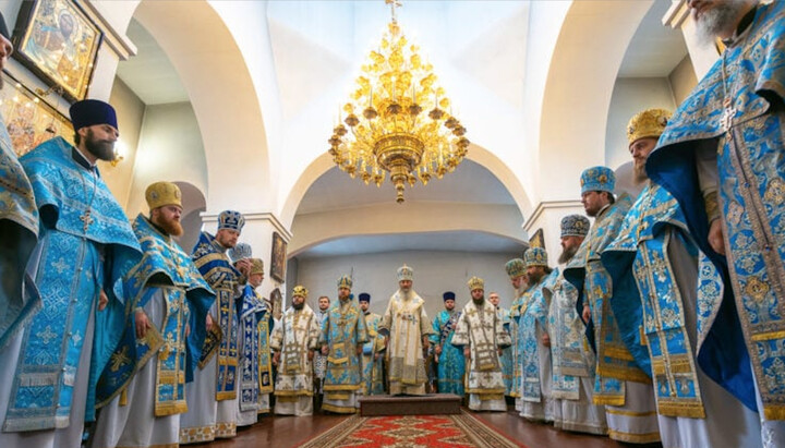 Митрополит Онуфрий на празднике в храме иконы Божией Матери «Светописанная». Фото: news.church.ua