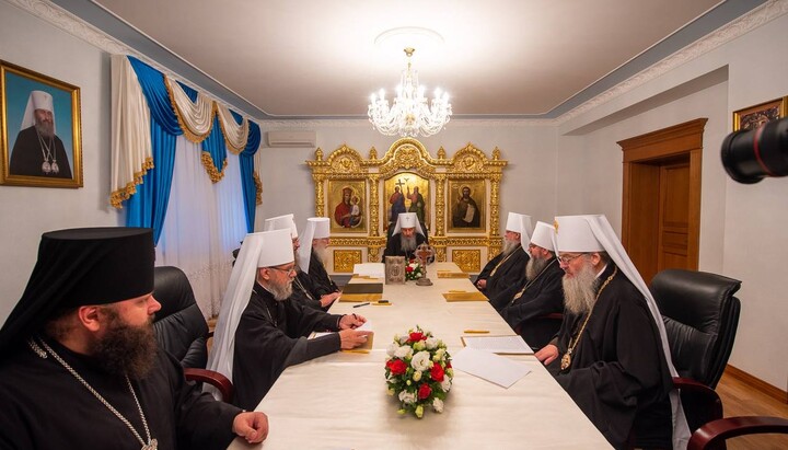 Ședința Sfântului Sinod al Bisericii Ortodoxe Ucrainene. Imagine: news.church.ua