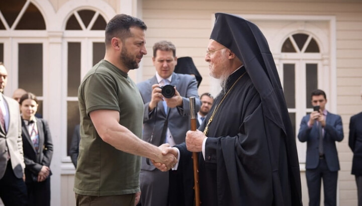 Volodymyr Zelensky and Patriarch Bartholomew. Photo: president.gov.ua