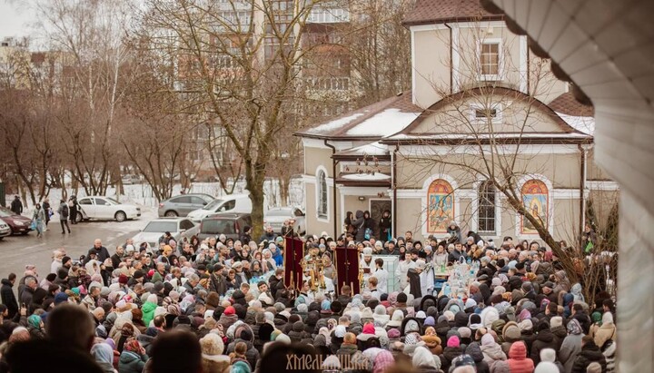 Николаевский собор в Хмельницке на Крещение. Фото: Хмельницкая епархия