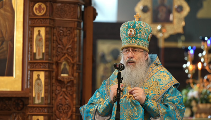 Metropolitan Arseniy. Photo: a screenshot of the Sviatohirsk Lavra YouTube channel