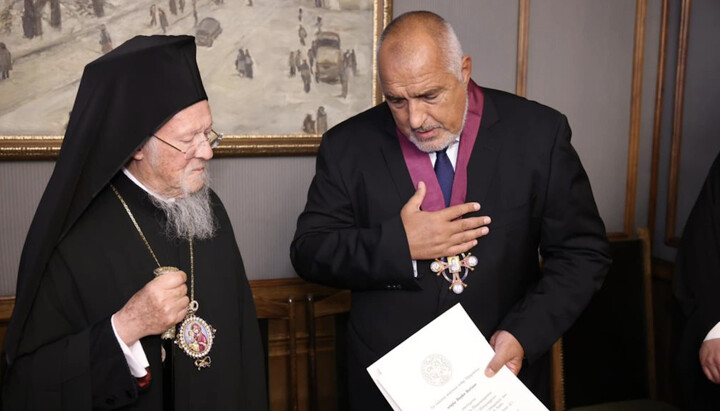 Патриарх Варфоломей и Бойко Борисов. Фото: orthodoxianewsagency.gr