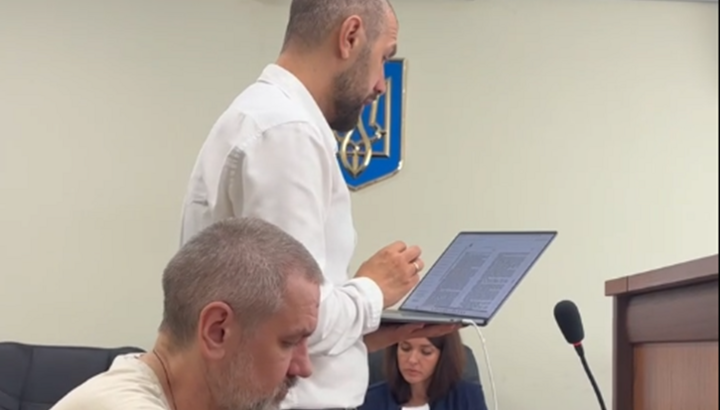 Court session in the case of UOJ journalist Andriy Ovcharenko. July 19, 2024. Photo: Screenshot from UOJ video