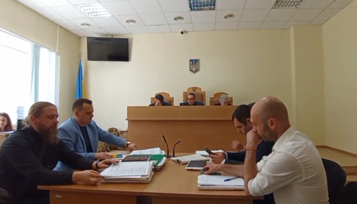 Solomianskyi Court hearing on 1 August 2024. Photo: a screenshot from video t.me/save_Lavra